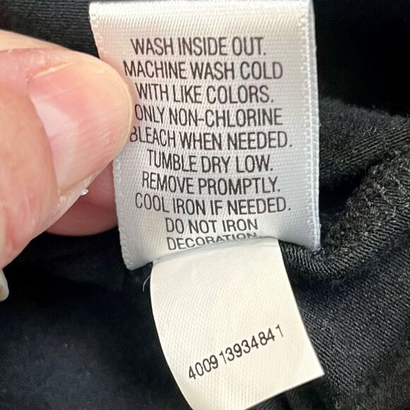 Dana Buchman Signature Black 3/4 Sleeve Tee Rope Chain Collar Large - Picture 9 of 9